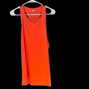 Neon Orange Sleeveless Women's Top